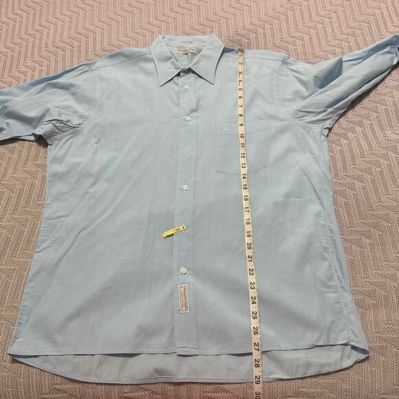Vintage Christian Dior blue button down size L - Picture 6 of 6